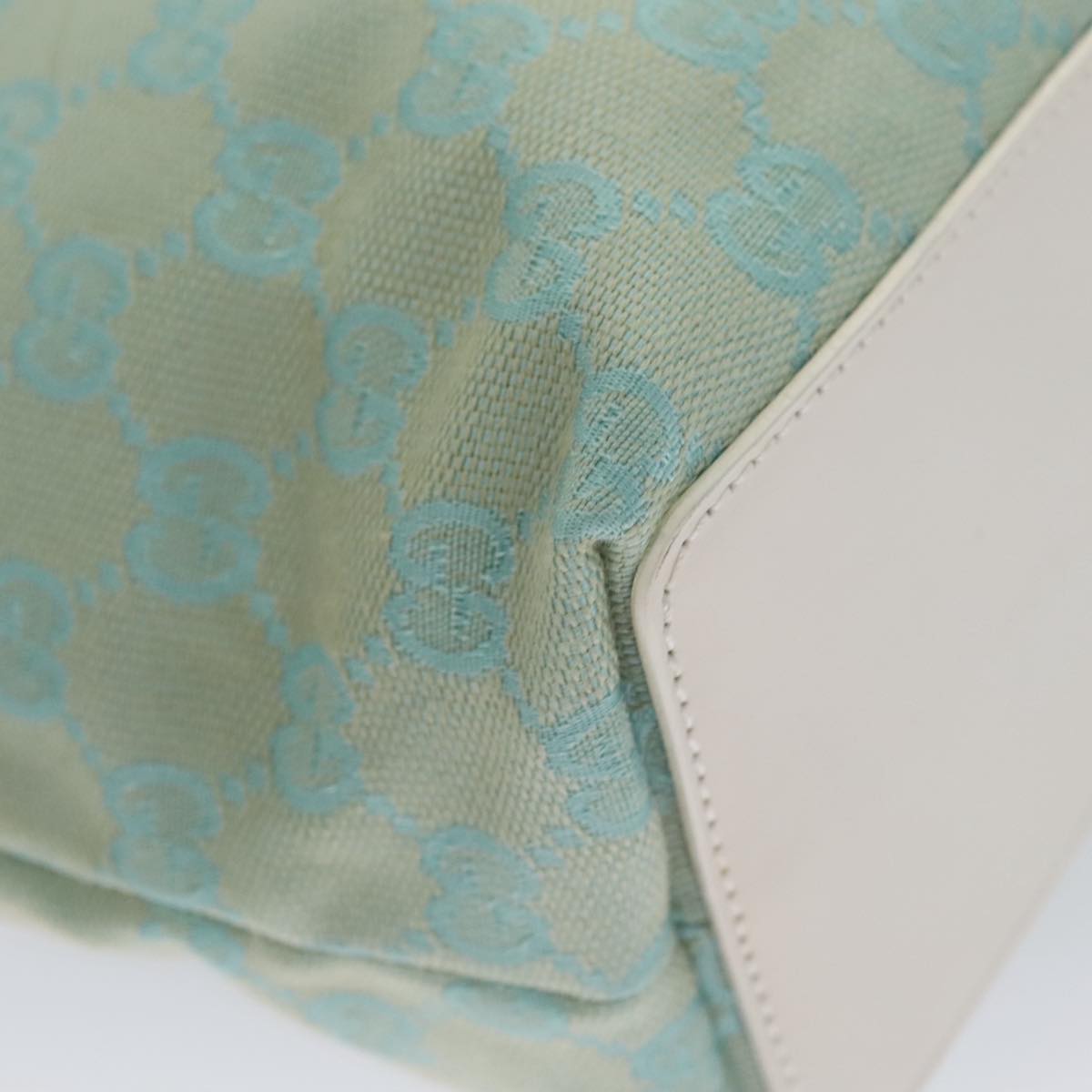 Gucci Blue Canvas Tote Bag
