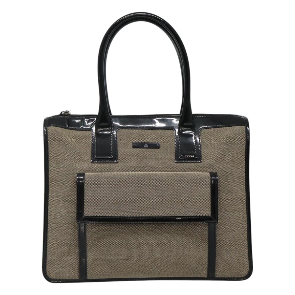 Gucci Grey Canvas Handbag ()