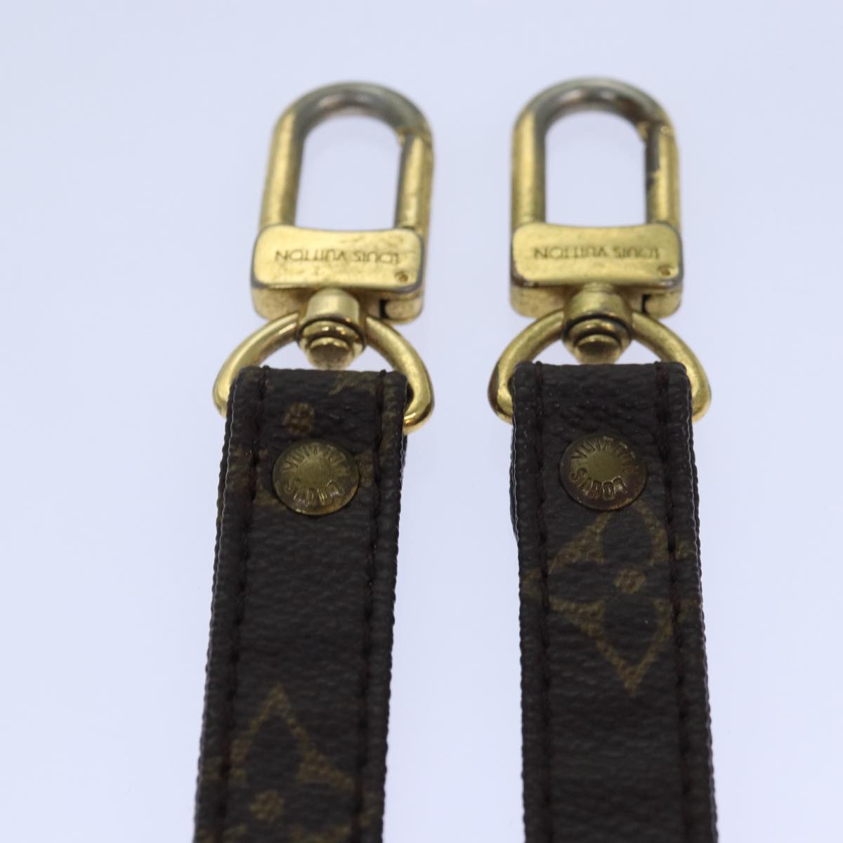 Louis Vuitton Shoulder Strap Brown Canvas Bag Jewelry