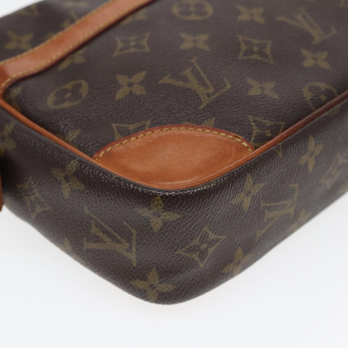 Louis Vuitton Compiegne 28 Brown Canvas Clutch Bag