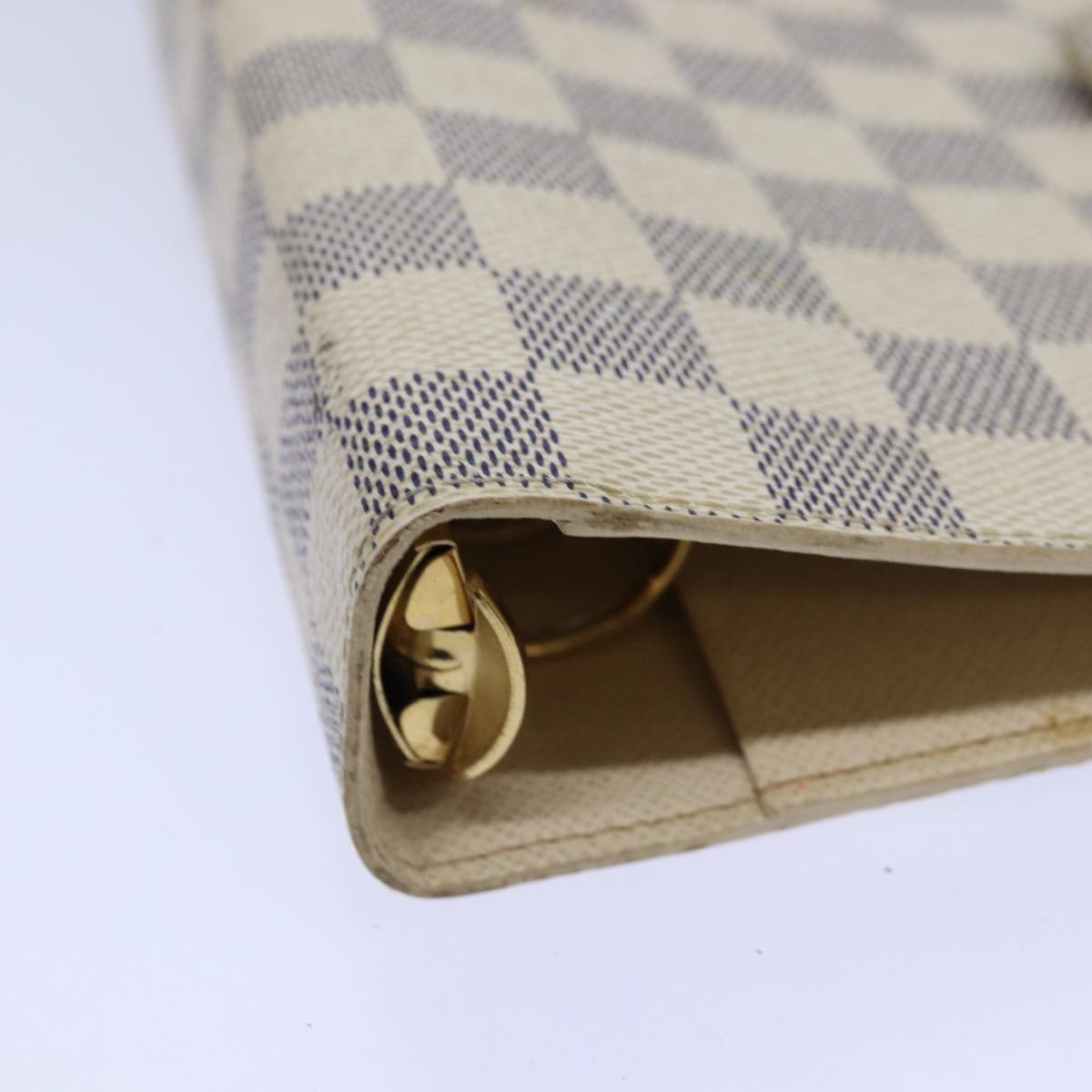 Louis Vuitton Agenda Cover Beige Canvas Wallet