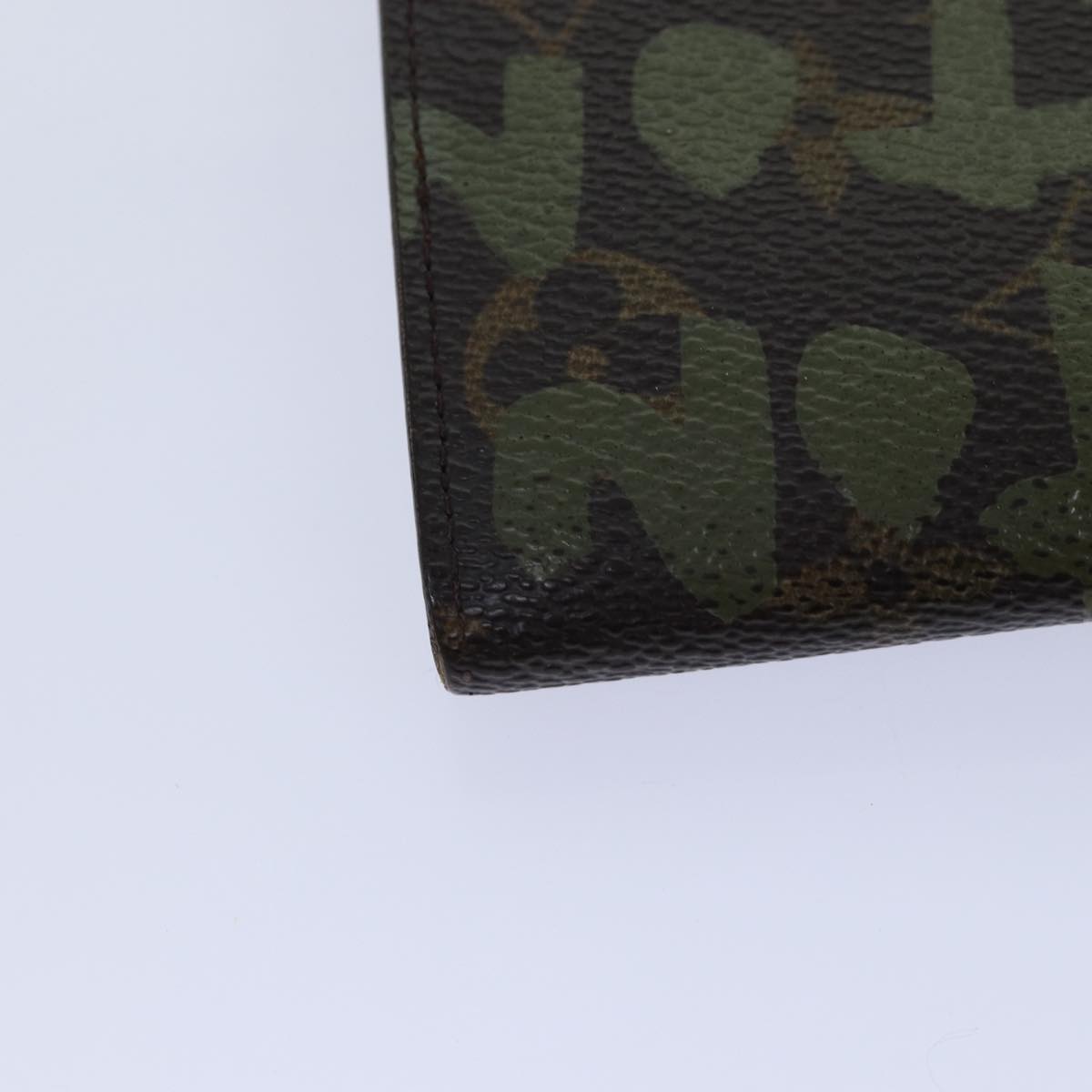 Louis Vuitton Portefeuille Sarah Khaki Canvas Wallet