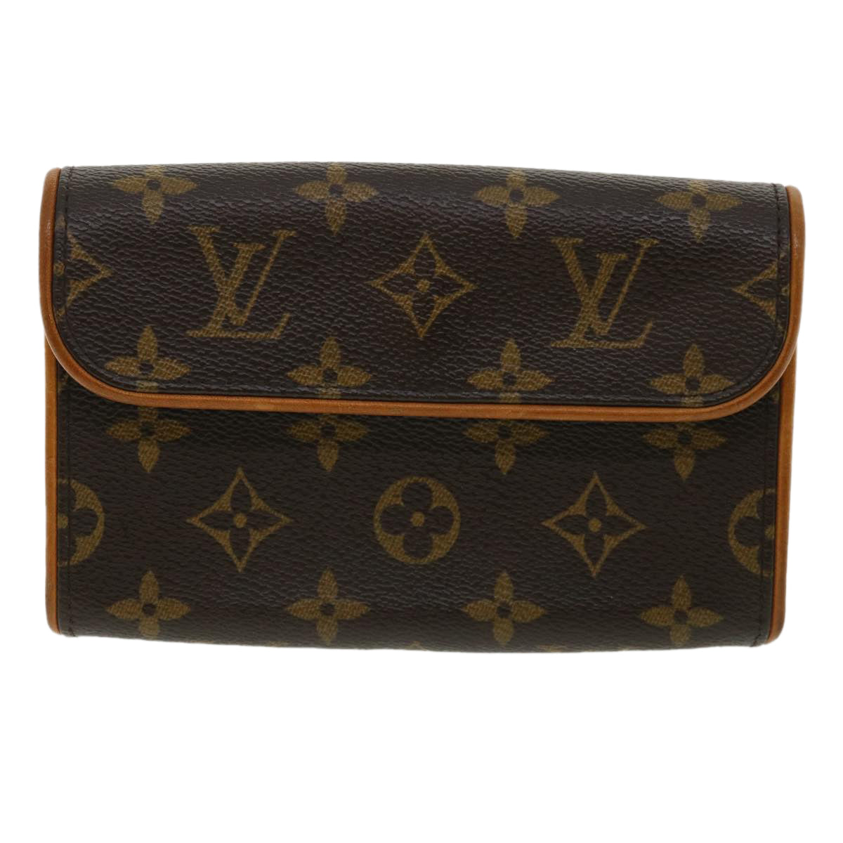 Louis Vuitton Pochette Florentine Brown Canvas Shoulder Bag ()