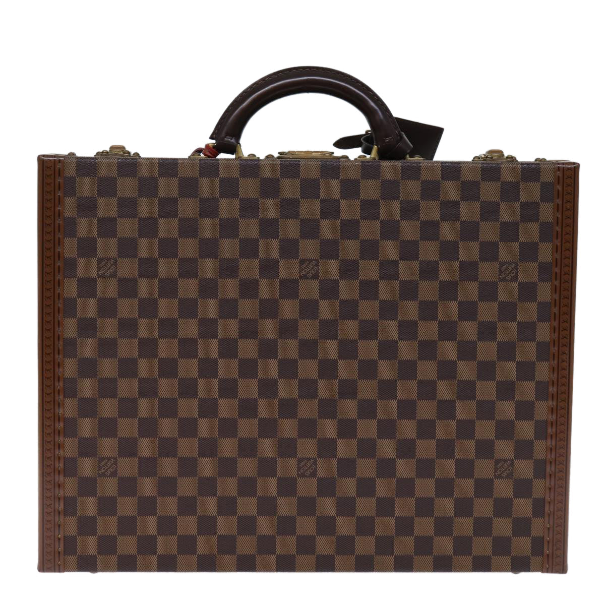 Louis Vuitton Attache Case Brown Canvas Travel Bag