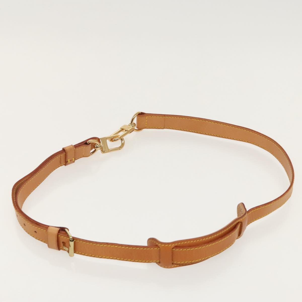 Louis Vuitton Shoulder Strap Beige Leather Bag Jewelry