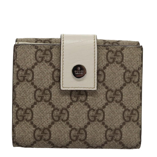 Gucci Beige Canvas Wallet  ()