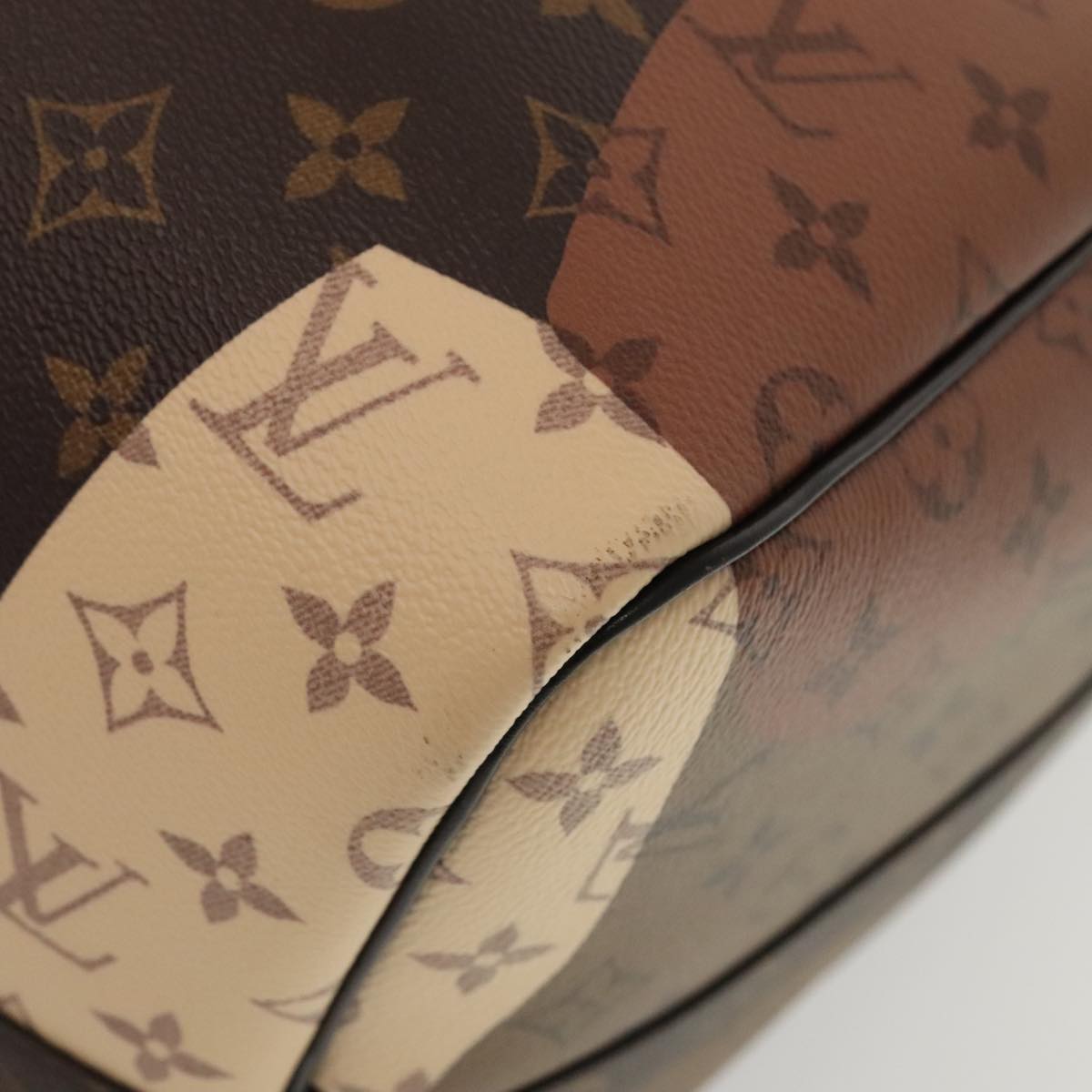 Louis Vuitton Keepall Bandouliere 55 Brown Canvas Travel Bag