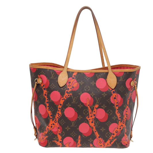 Louis Vuitton Neverfull Mm Brown Canvas Tote Bag