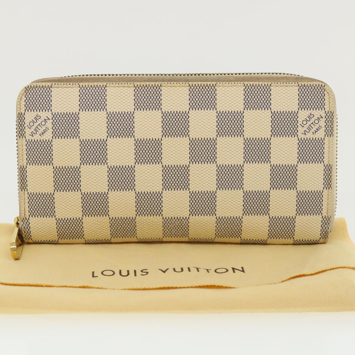 Louis Vuitton Zippy Wallet Turquoise Canvas Wallet