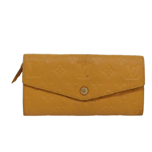 Louis Vuitton Portefeuille Yellow Leather Wallet