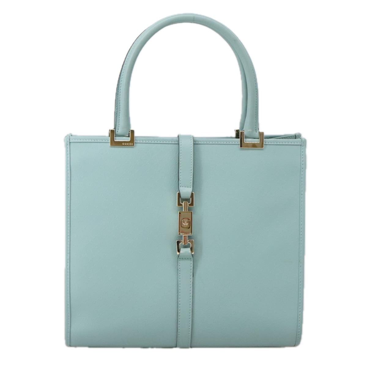 Gucci Jackie Blue Leather Handbag ()