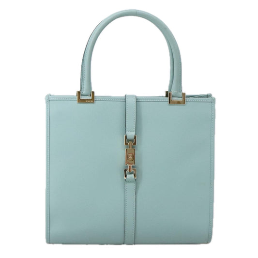 Gucci Jackie Blue Leather Handbag ()