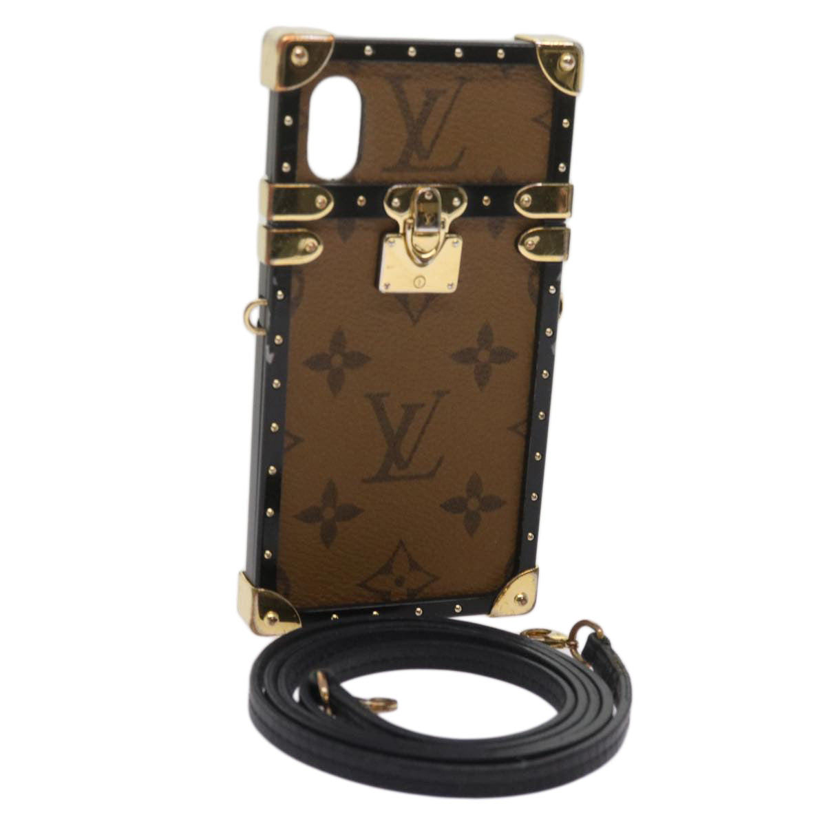 Louis Vuitton Etui Iphone Brown Canvas Phone Jewelry ()