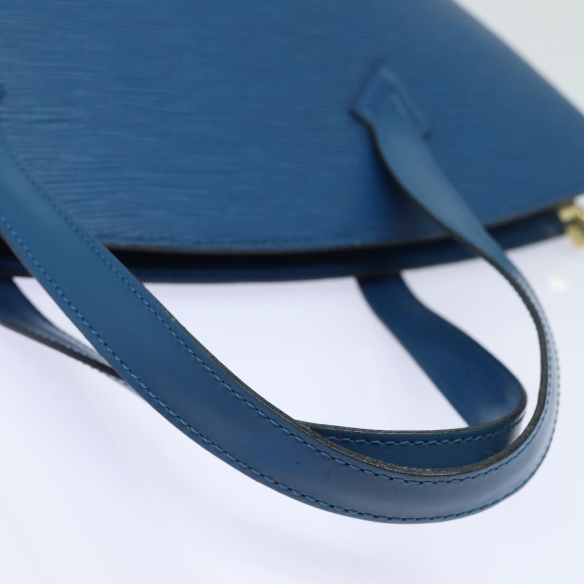 Louis Vuitton Saint Jacques Blue Leather Shoulder Bag