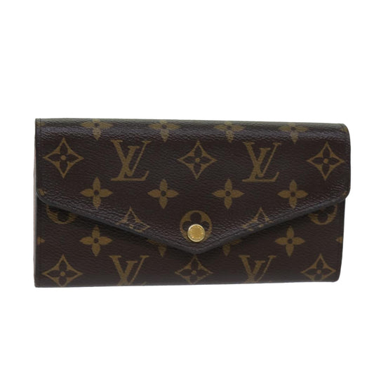 Louis Vuitton Portefeuille Sarah Brown Canvas Wallet