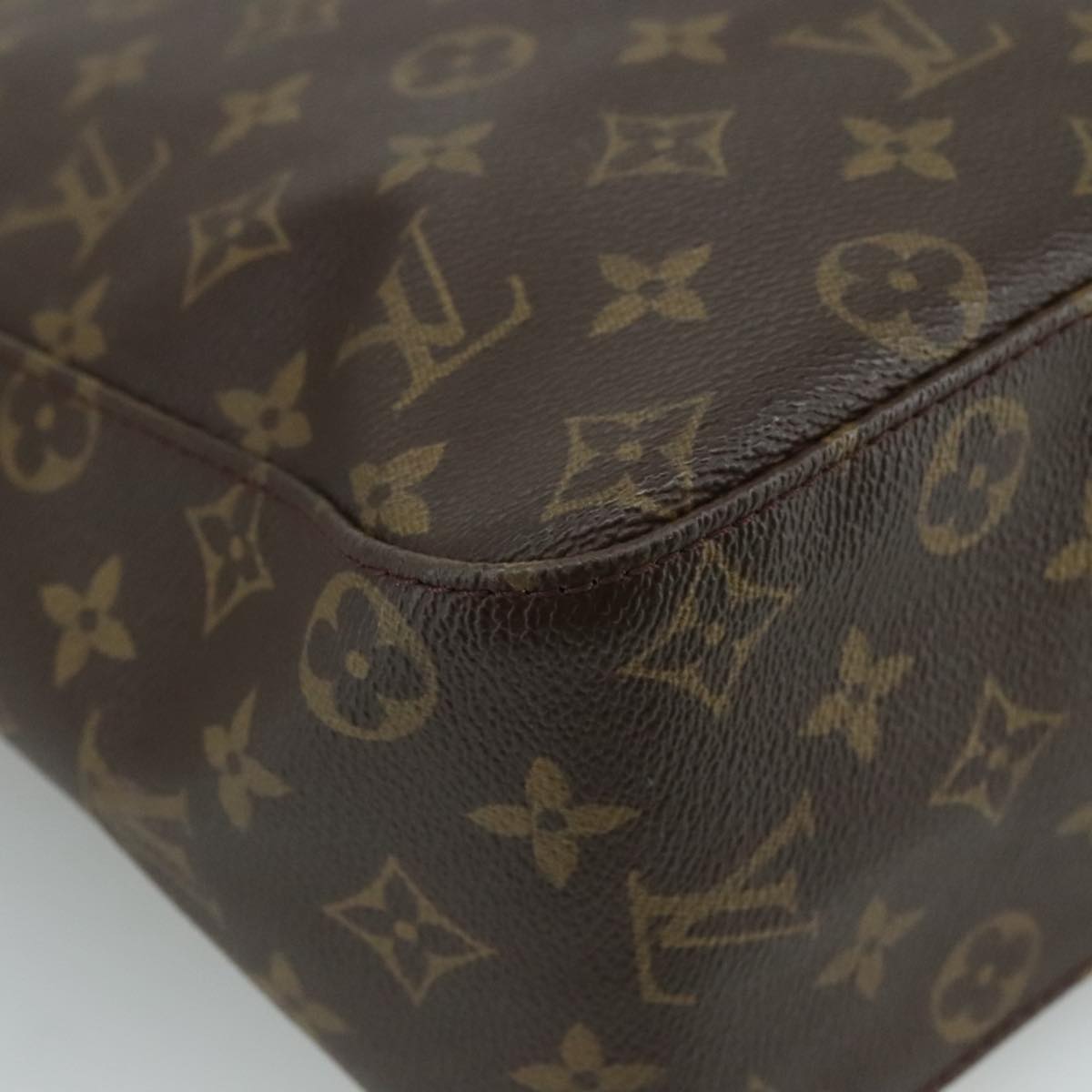 Louis Vuitton Looping Gm Brown Canvas Shoulder Bag