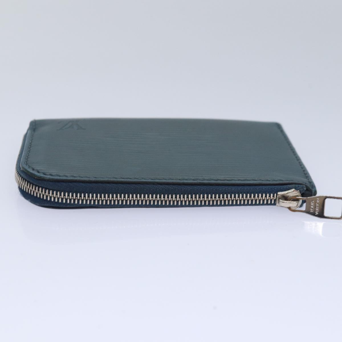 Louis Vuitton Porte-Monnaie Blue Leather Wallet