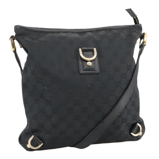 Gucci Abbey Black Canvas Shoulder Bag ()