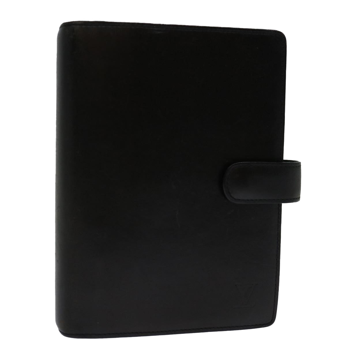Louis Vuitton Agenda Mm Black Leather Wallet
