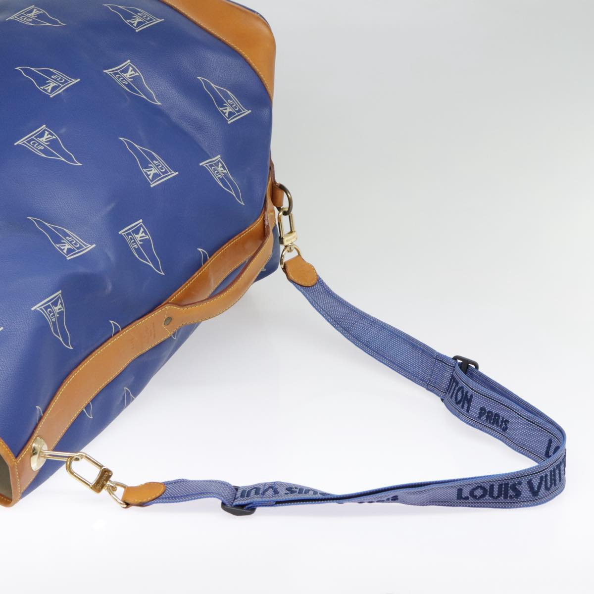 Louis Vuitton Cup Tasman Blue Canvas Shoulder Bag