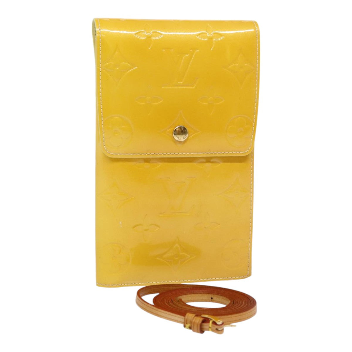 Louis Vuitton Walker Yellow Patent Leather Wallet