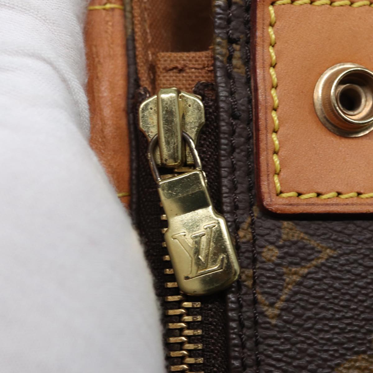 Louis Vuitton Lv America's Cup Brown Canvas Clutch Bag