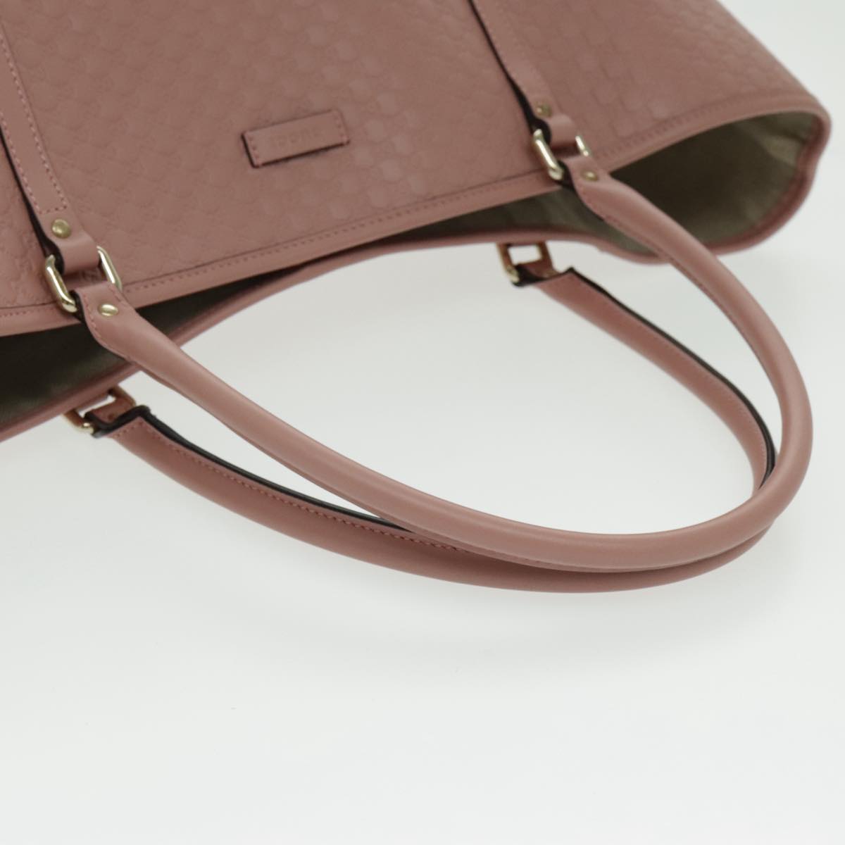 Gucci Micro Guccissima Pink Leather Tote Bag