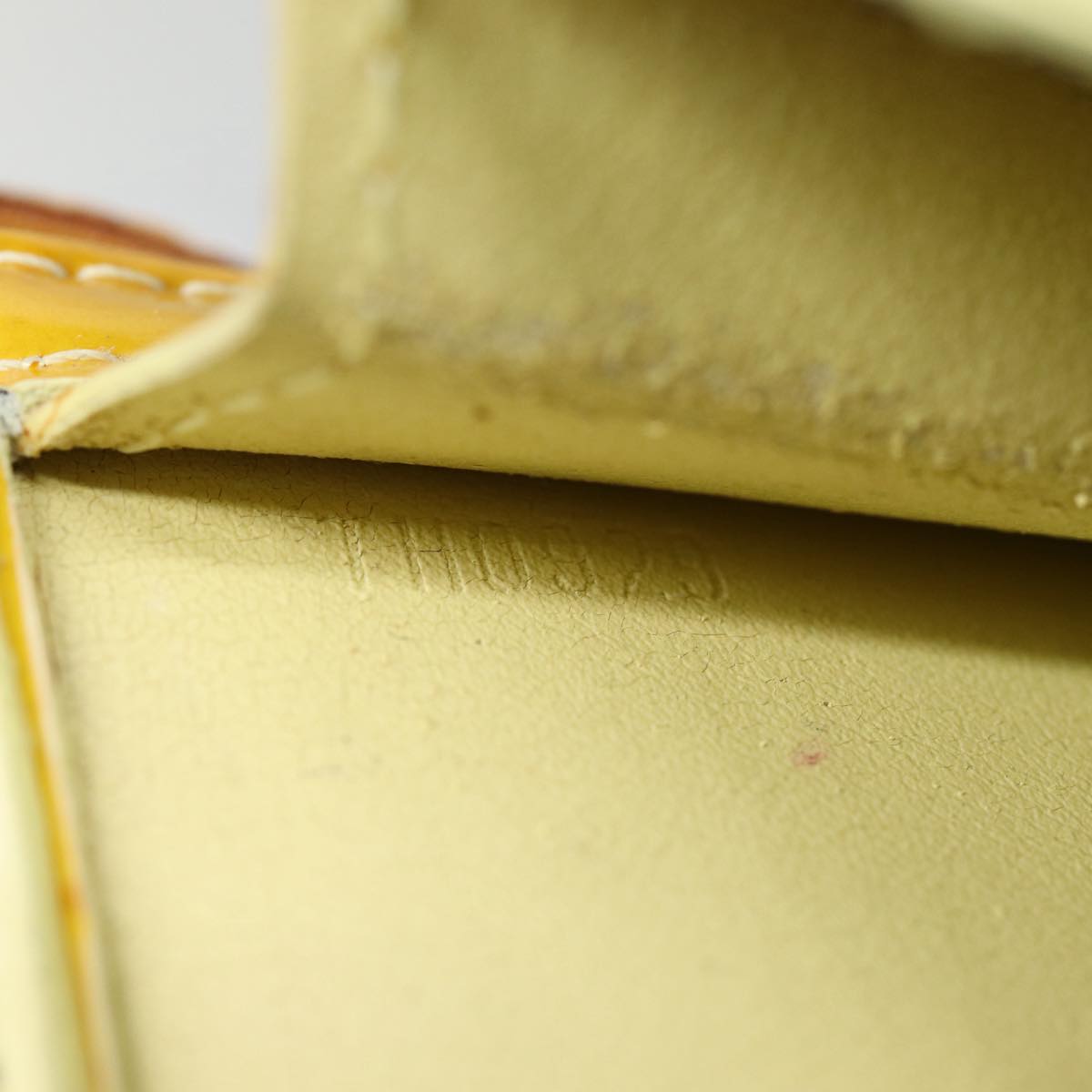 Louis Vuitton Mott Yellow Patent Leather Shoulder Bag