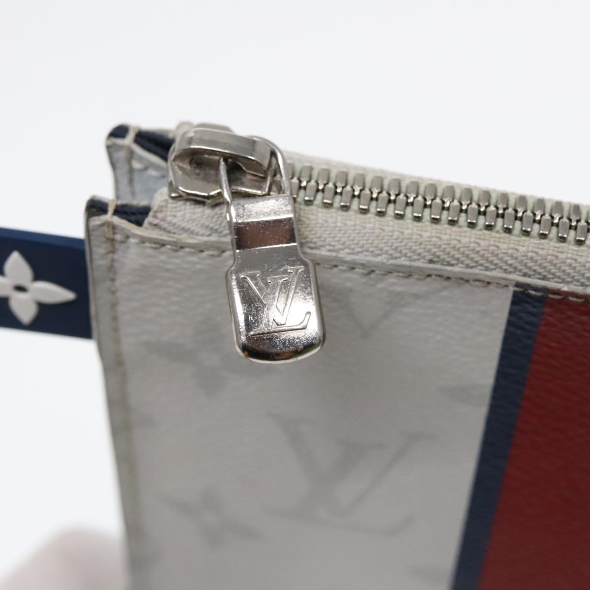 Louis Vuitton Jules White Canvas Clutch Bag