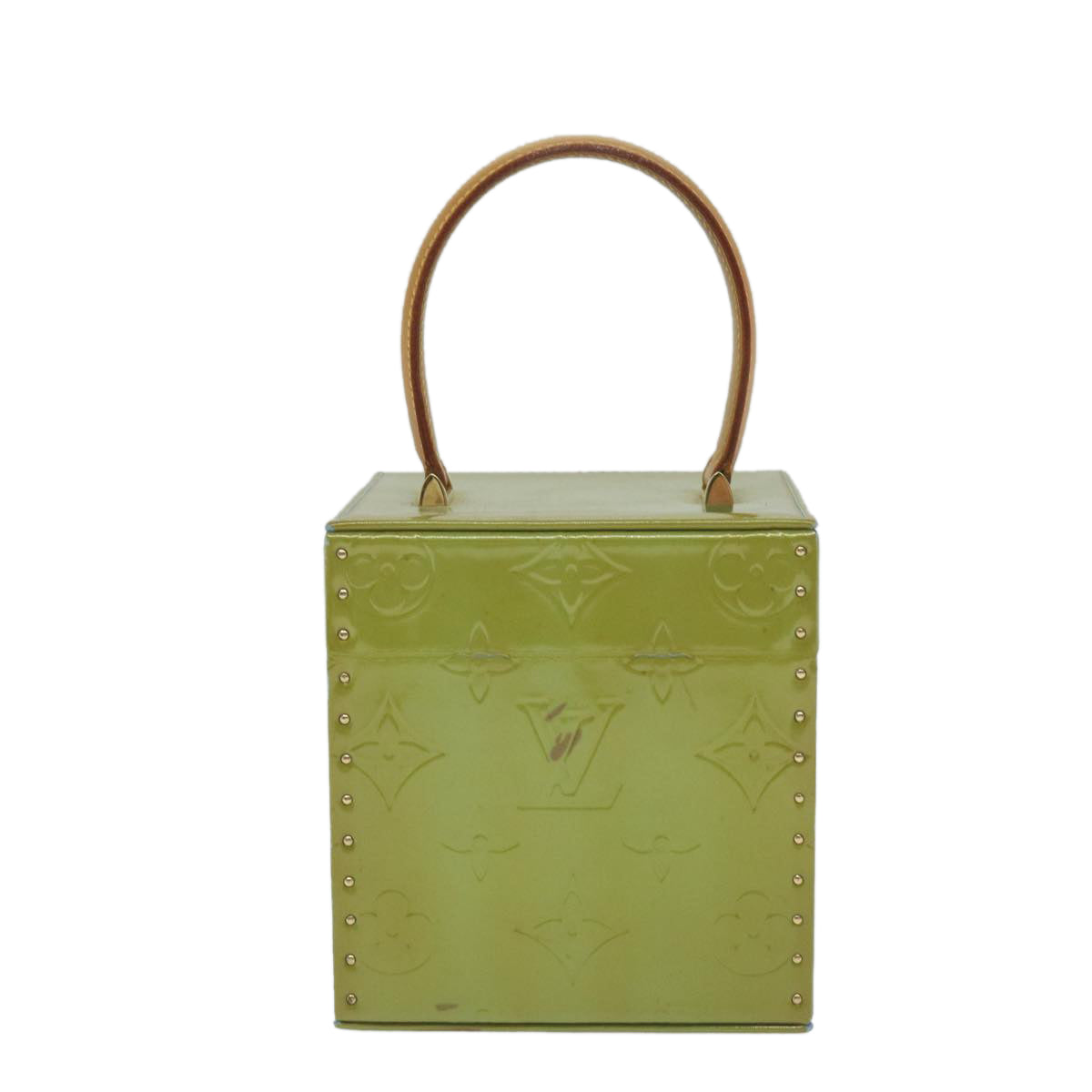 Louis Vuitton Bleecker Green Patent Leather Clutch Bag