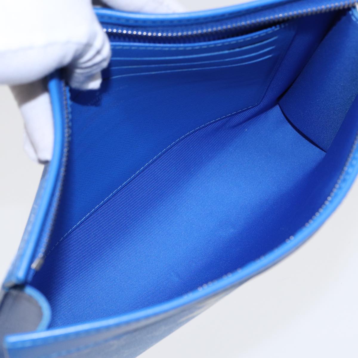 Louis Vuitton Pochette Voyage Blue Cloth Clutch Bag