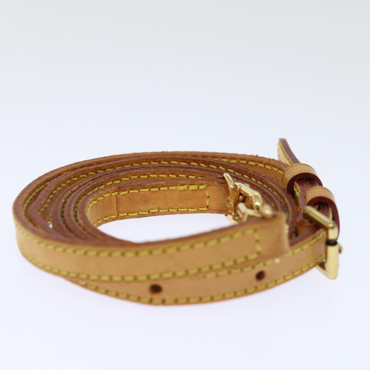 Louis Vuitton Shoulder Strap Beige Leather Bag Jewelry