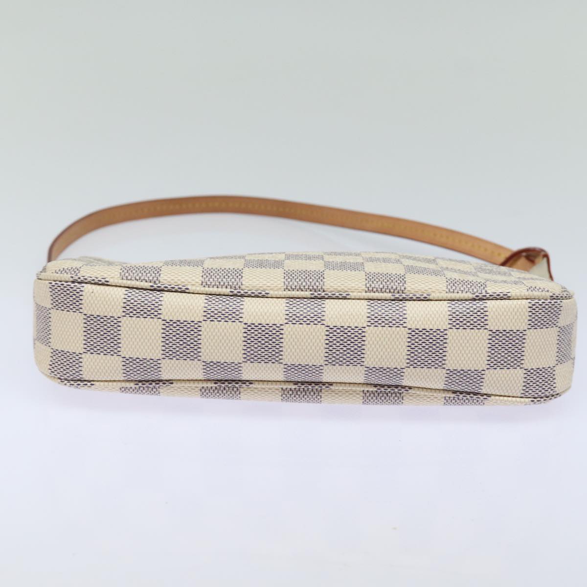 Louis Vuitton Pochette Accessoires White Canvas Clutch Bag