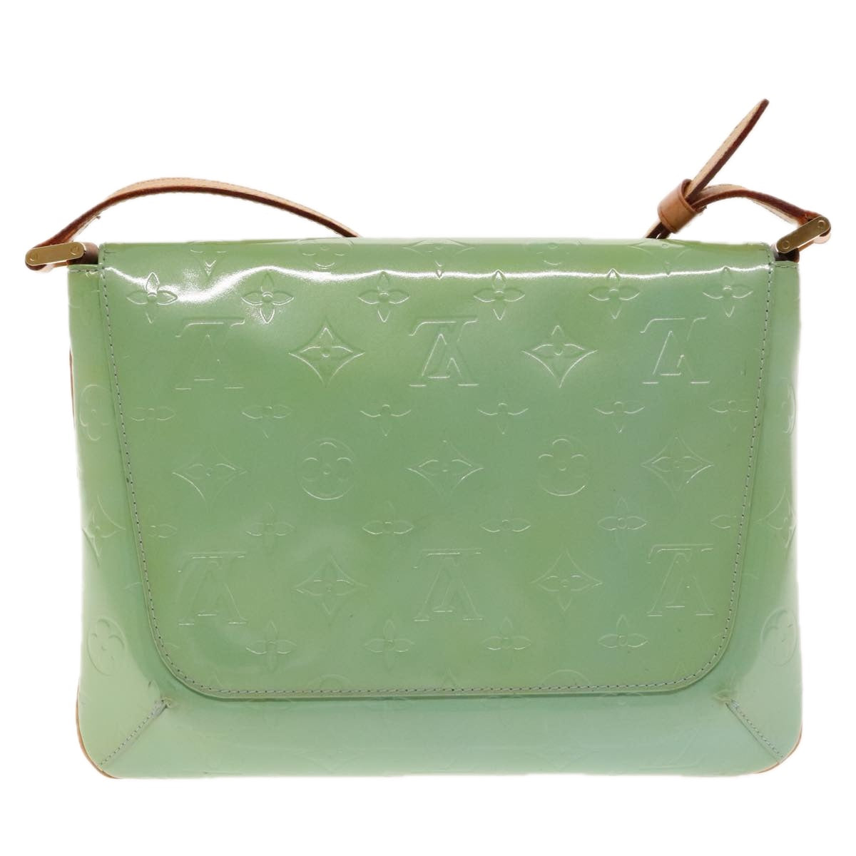 Louis Vuitton Thompson Street Green Patent Leather Shoulder Bag