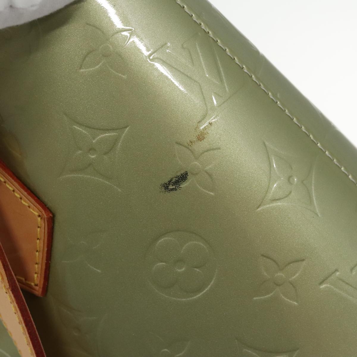 Louis Vuitton Houston Green Patent Leather Handbag