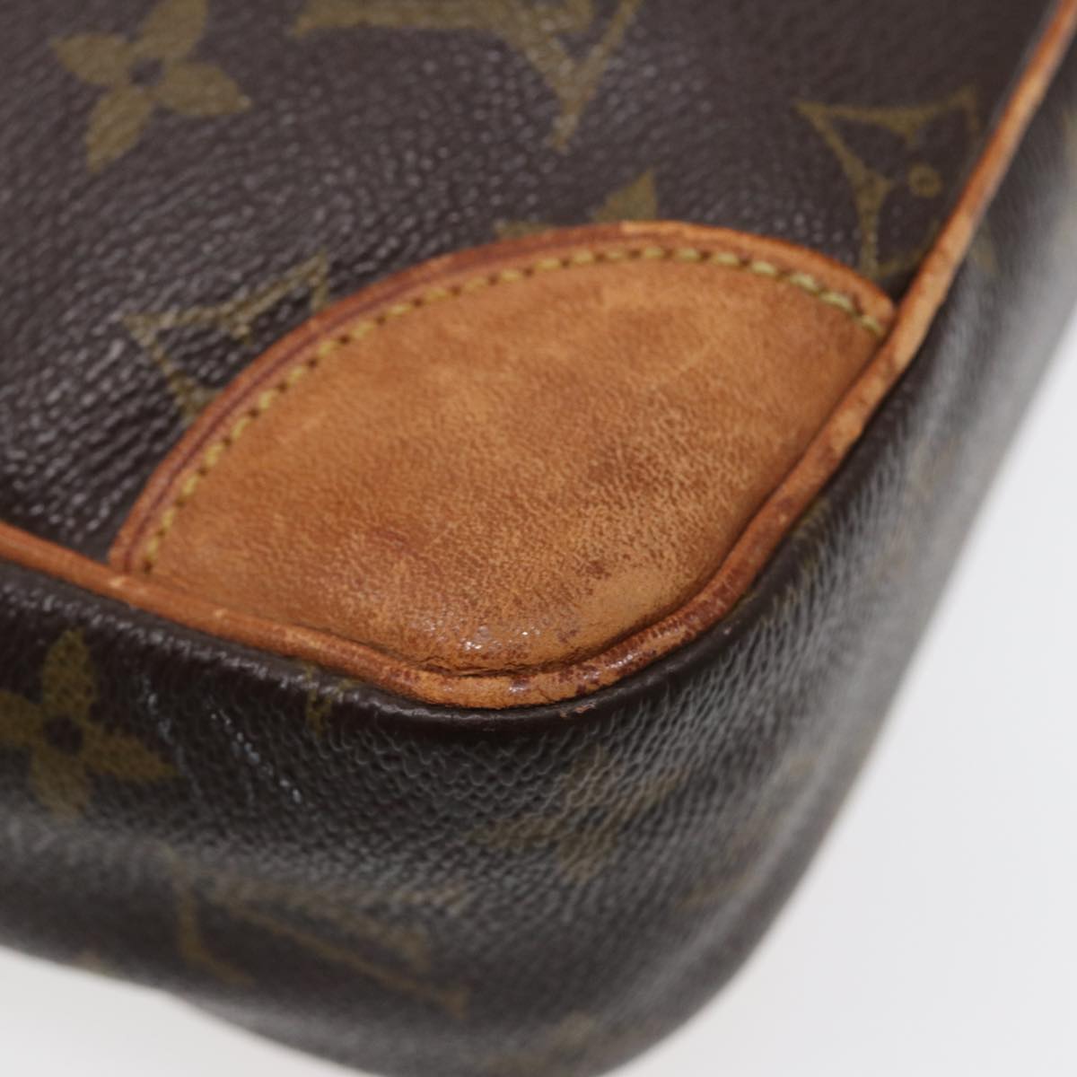Louis Vuitton Compiegne 28 Brown Canvas Clutch Bag