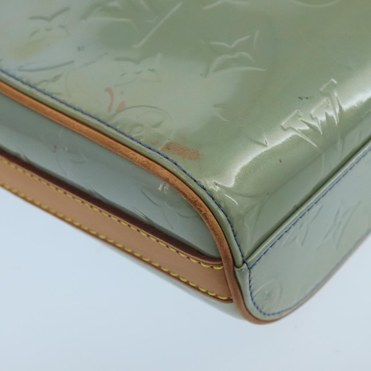Louis Vuitton Sullivan Grey Patent Leather Shoulder Bag