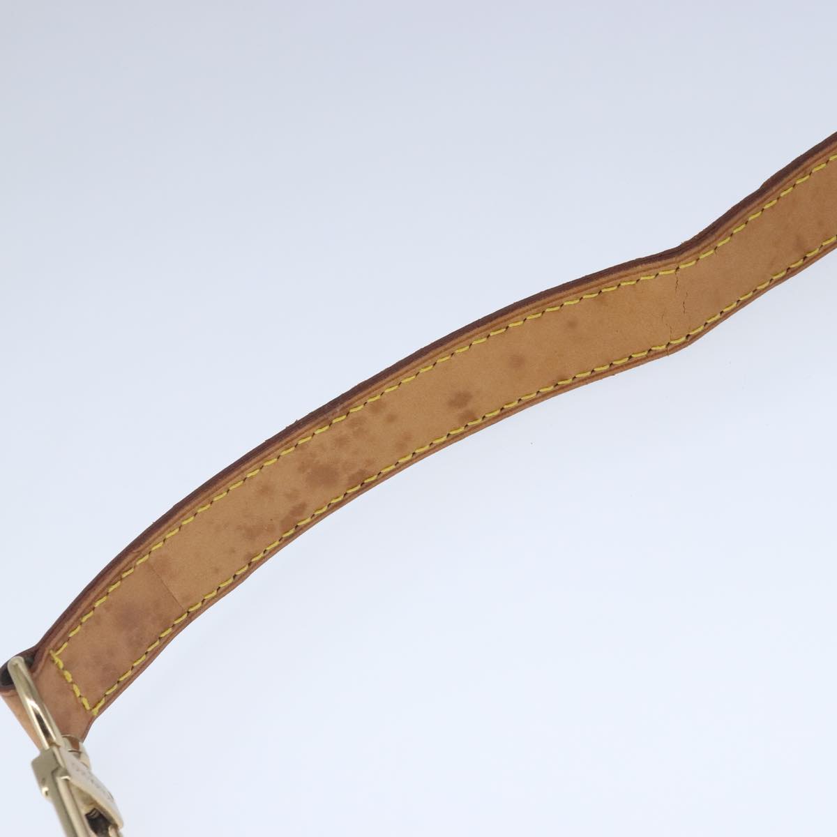 Louis Vuitton Shoulder Strap Beige Leather Bag Jewelry
