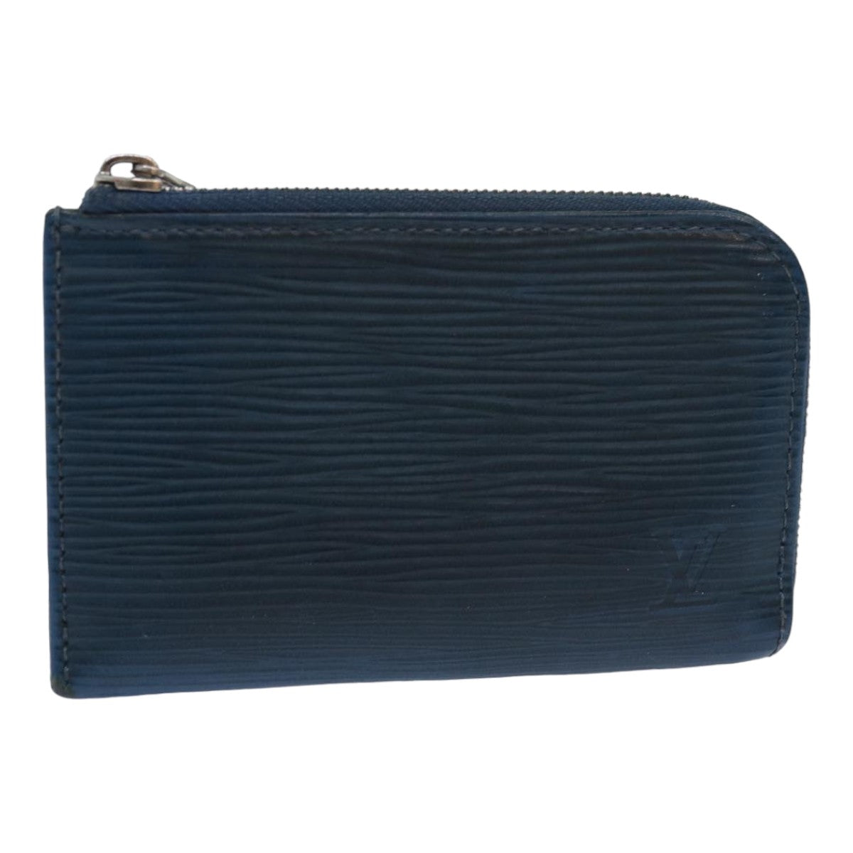 Louis Vuitton Porte-Monnaie Blue Leather Wallet