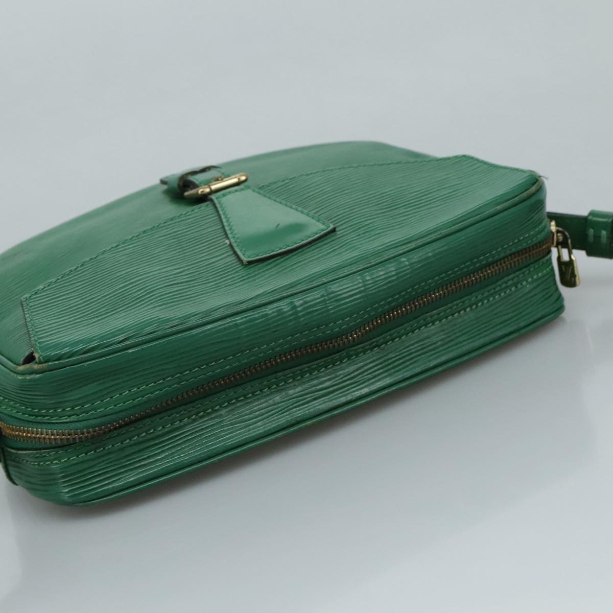 Louis Vuitton Jeune Fille Green Leather Shoulder Bag