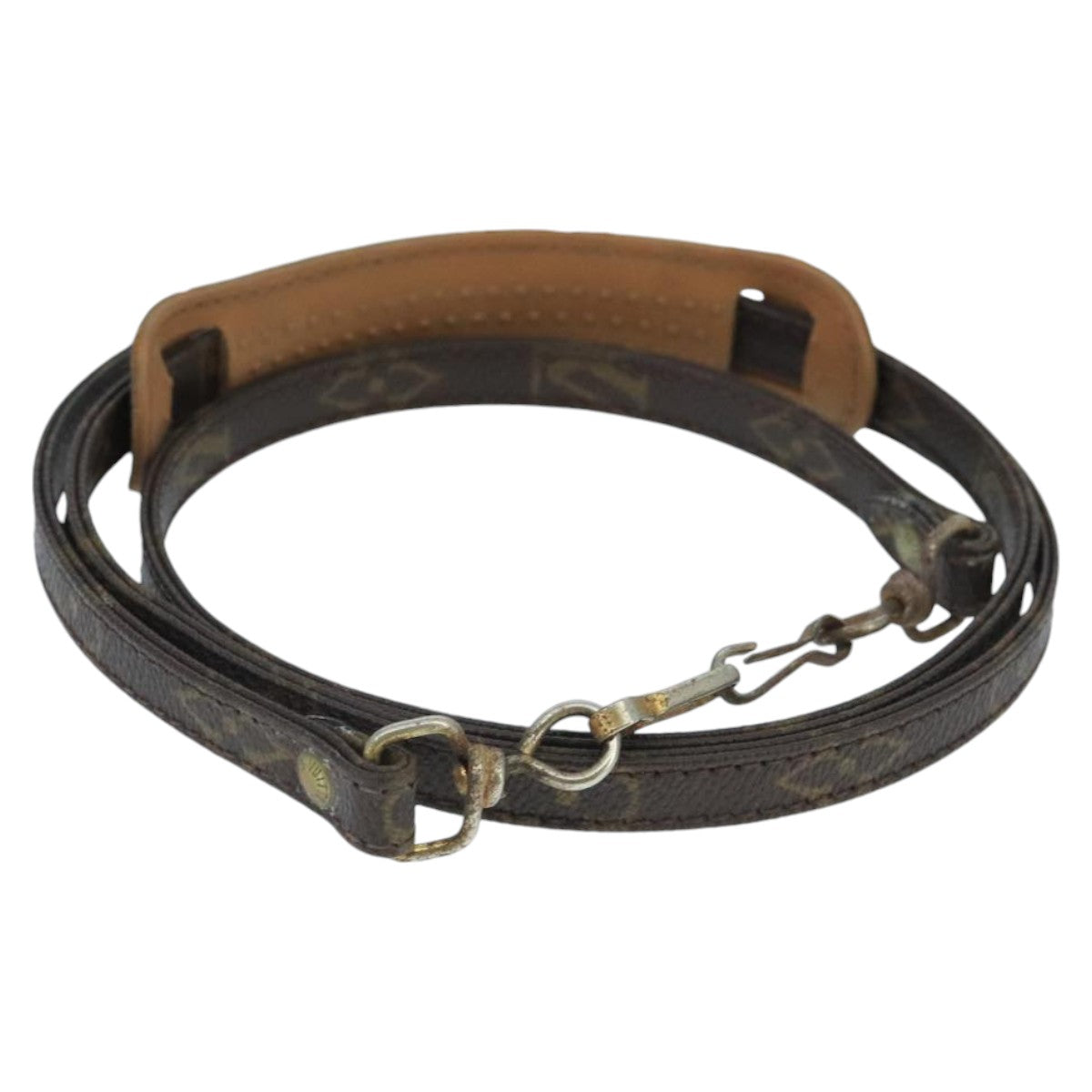 Louis Vuitton Shoulder Strap Brown Canvas Bag Jewelry