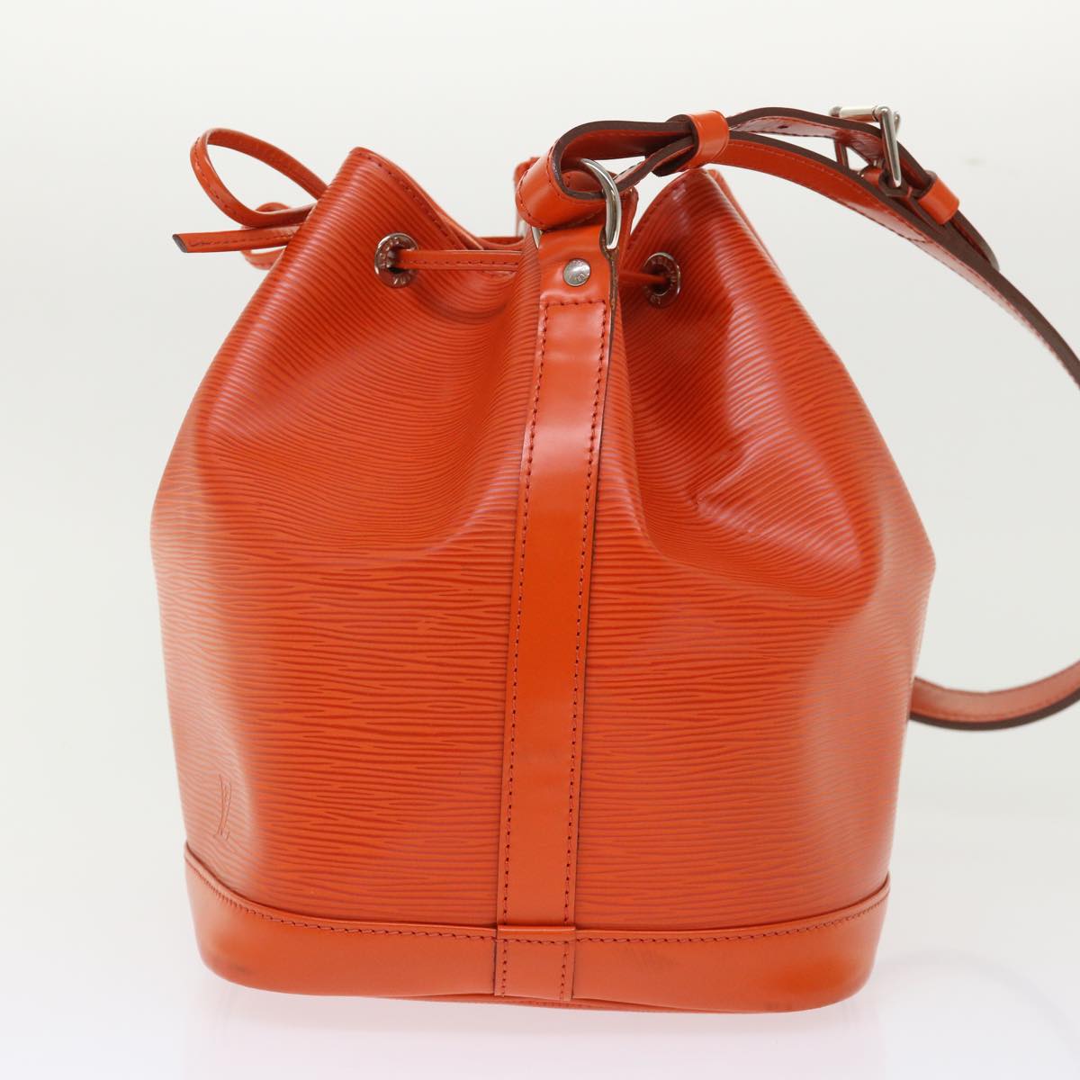 Louis Vuitton Petit Noé Orange Leather Shoulder Bag