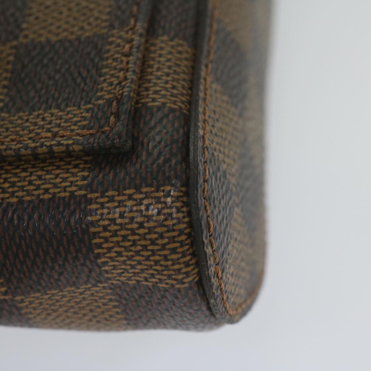 Louis Vuitton Geronimo Brown Canvas Shoulder Bag