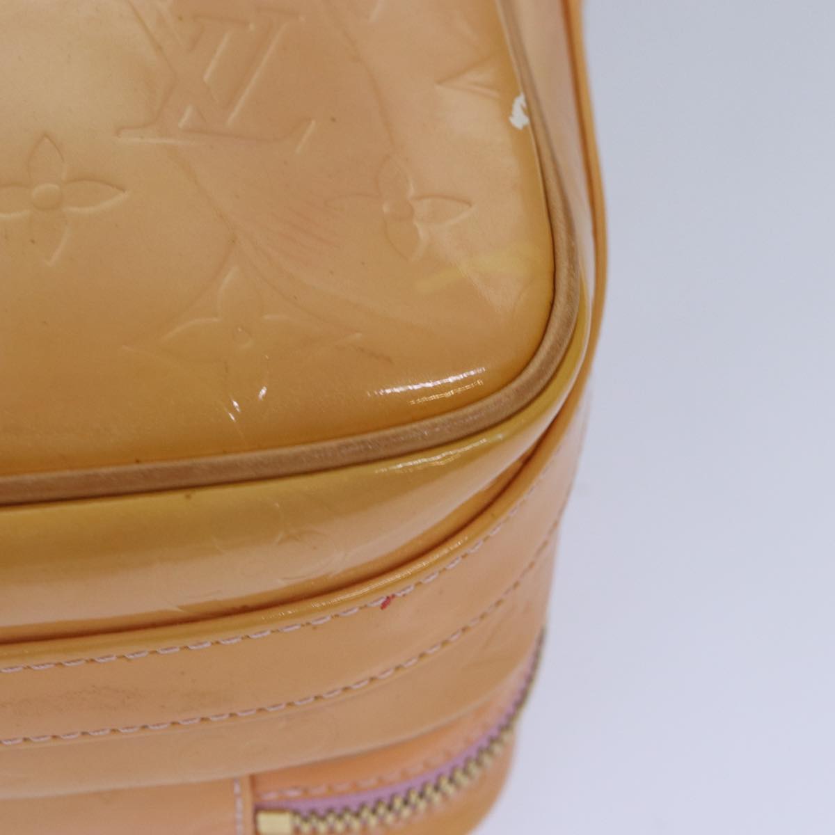 Louis Vuitton Wooster Beige Patent Leather Shoulder Bag
