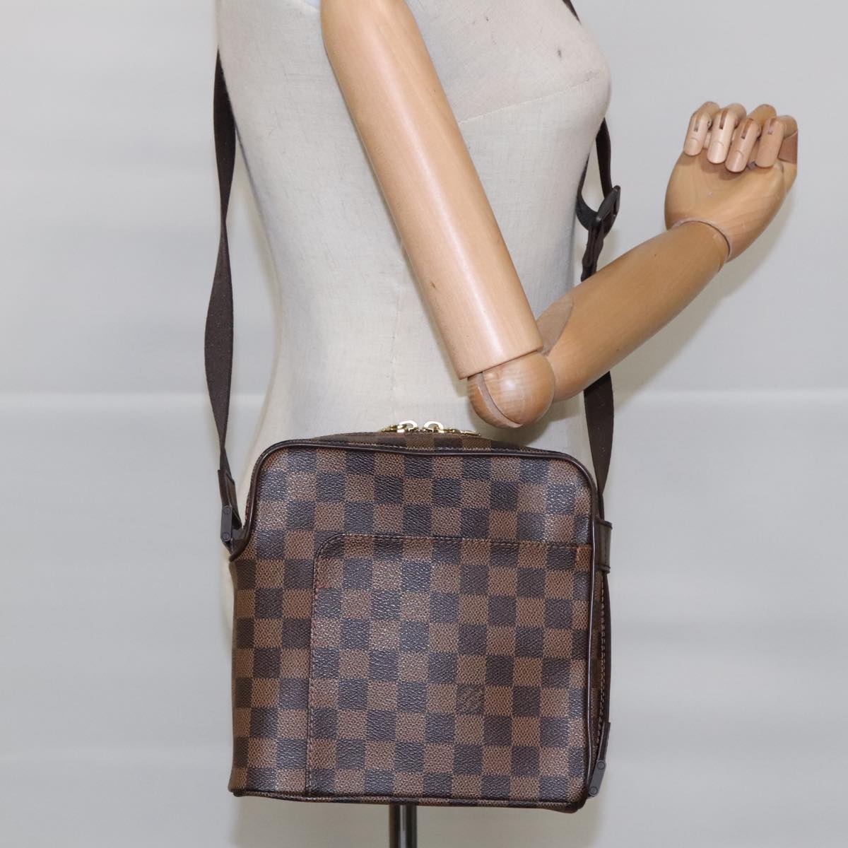 Louis Vuitton Olav Brown Canvas Shoulder Bag