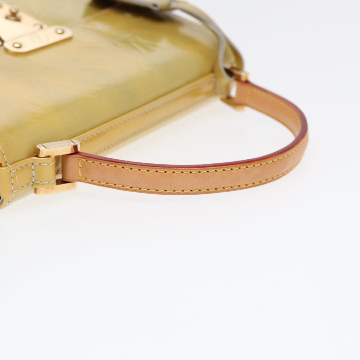 Louis Vuitton Spring Street Yellow Patent Leather Handbag