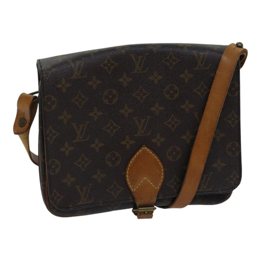 Louis Vuitton Cartouchière 26 Brown Canvas Shoulder Bag