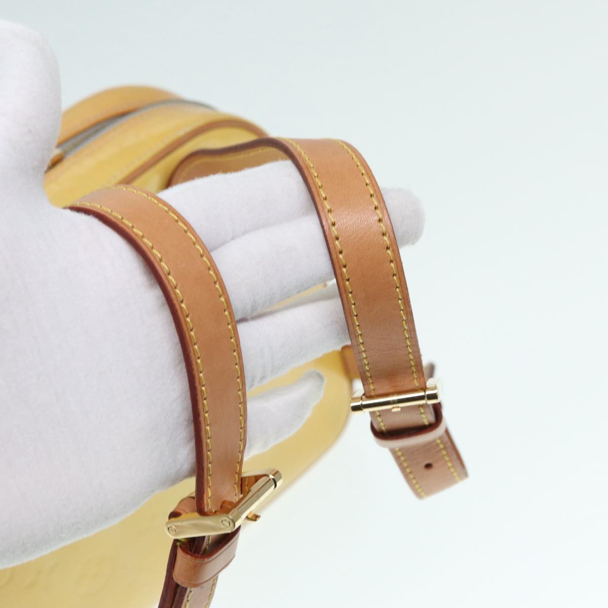 Louis Vuitton Marly Yellow Patent Leather Backpack Bag