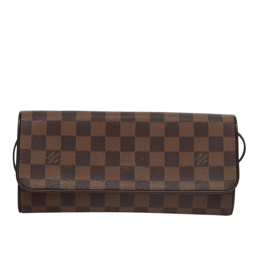 Louis Vuitton Twin Brown Canvas Shoulder Bag
