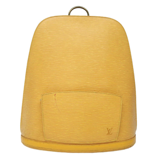 Louis Vuitton Gobelins Yellow Leather Backpack Bag
